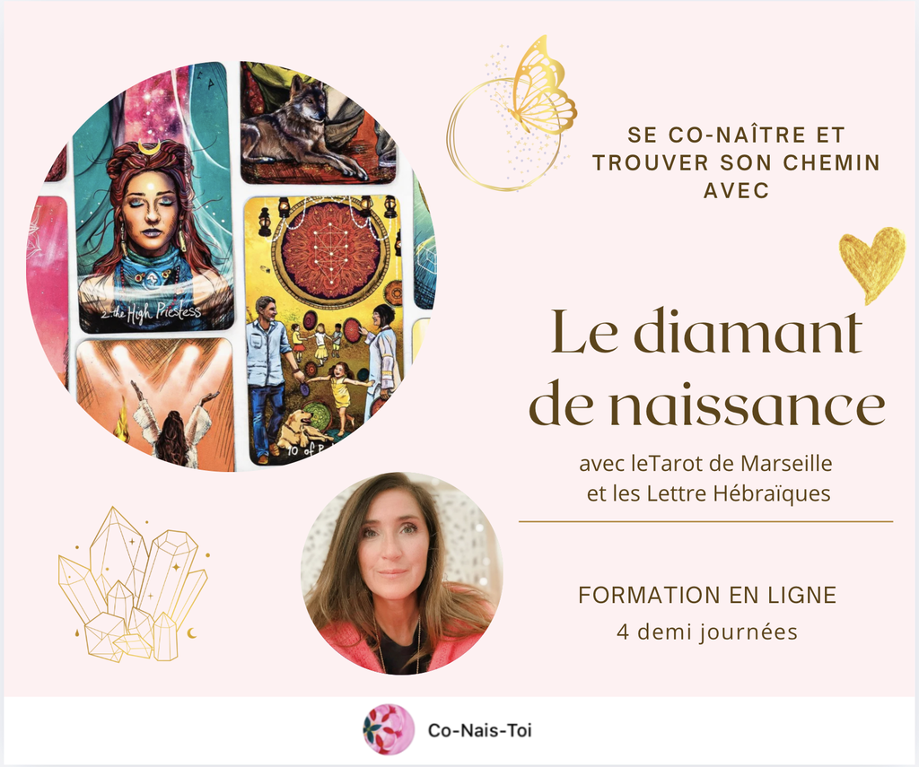 Formation Diamant de naissance et lettres hébraïques  - en ligne