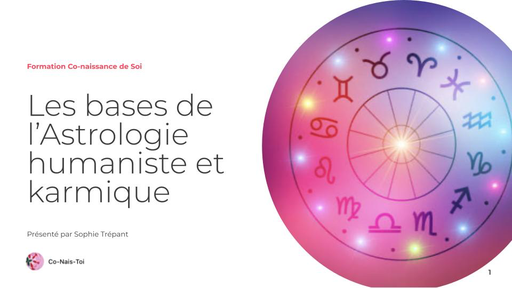 Formation Astrologie humaniste et karmique : les bases - en ligne