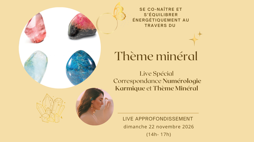 Live Spécial - Correspondance Numérologie Karmique et Thème Minéral